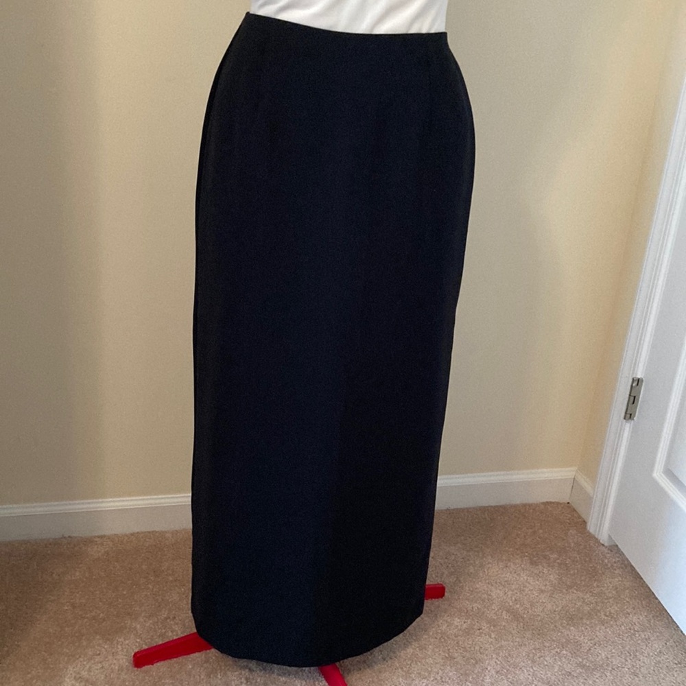 Black Maxi Pencil Skirt for Work or Elegant Evening